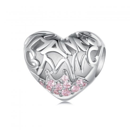 Charm en forma de corazón con estilo de Pandora para Acción de Gracias - BSC923 - Haga click en la imagen para cerrar