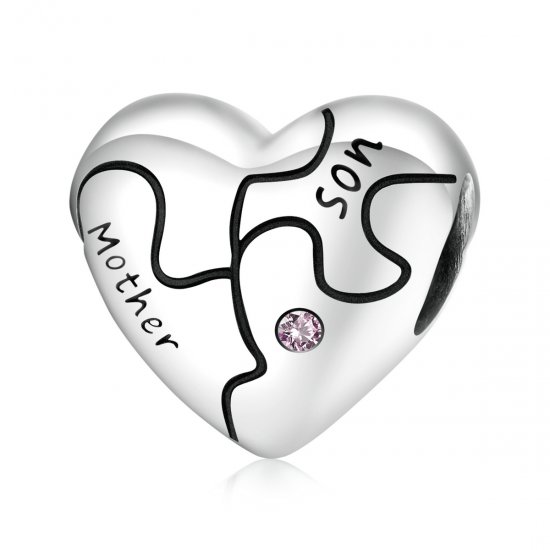 Charm estilo Pandora de amor en forma de rompecabezas - SCC1976 - Haga click en la imagen para cerrar