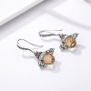 Pendientes colgantes de abeja de plata estilo Pandora - SCE149