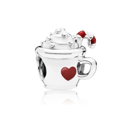Charm PANDORA en plata de ley Chocolate Caliente - 797523ENMX