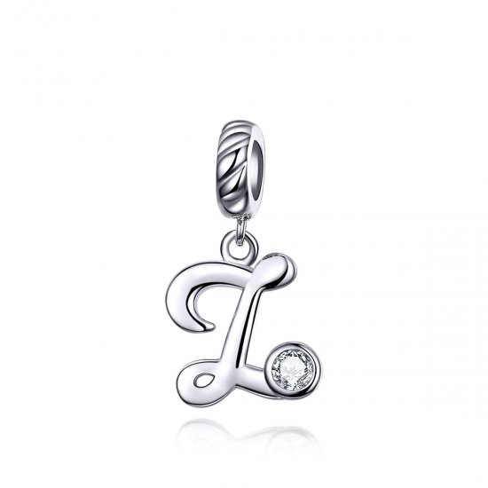 Pandora Estilo Plata Letra Z Colgante - SCC1183-Z - Haga click en la imagen para cerrar