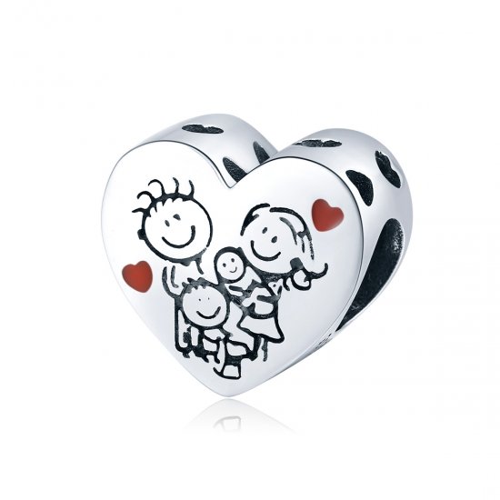 Charm de Plata Estilo Pandora para Mi Familia - BSC237 - Haga click en la imagen para cerrar