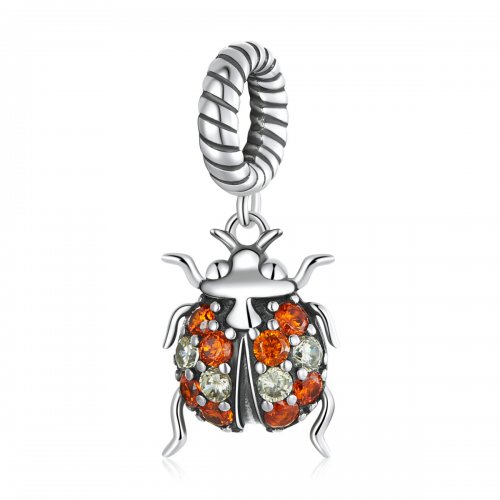 Pendiente de Mariquita Delicada al estilo Pandora - SCC2179