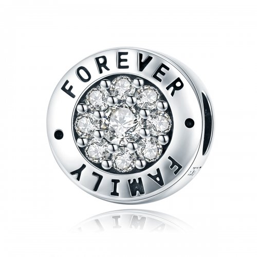 Charm de plata estilo Pandora "Hogar para siempre" - SCC814