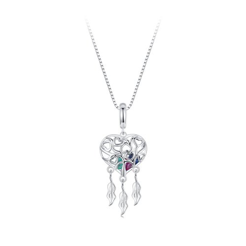 Collar atrapasueños con árbol de la vida del amor estilo PANDORA - SCN519