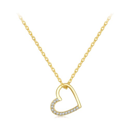 Collar de corazón estilo Pandora de 14K - SCN347-B
