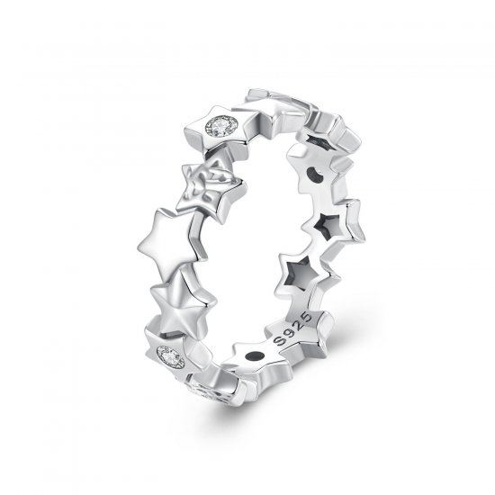 Anillo de estrella estilo PANDORA - BSR585 - Haga click en la imagen para cerrar