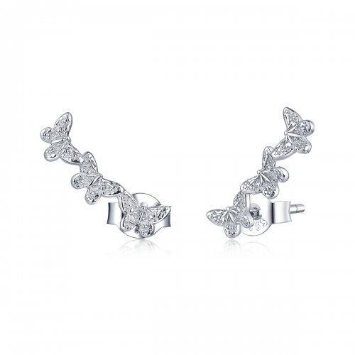 Pendientes de mariposa estilo Pandora - BSE377