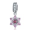 Estilo Pandora Plata El Baile de las Flores Dangle - SCC840