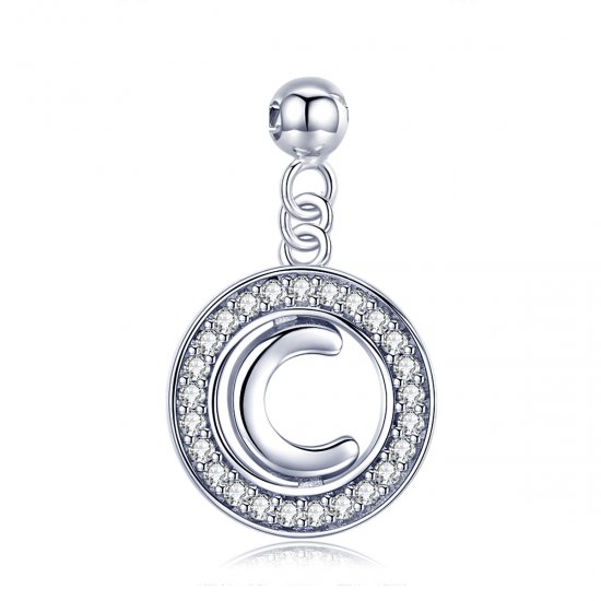 Pendiente Colgante Estilo Pandora Style Me Wish Letter-C - BSP001-C - Haga click en la imagen para cerrar