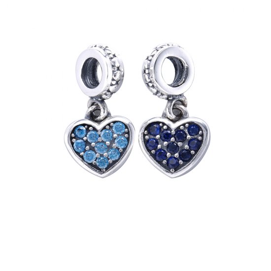 Charm Colgante Corazón Pavé Negro - PANDORA - Haga click en la imagen para cerrar