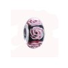 Charm en plata de ley Flor rosa PANDORA