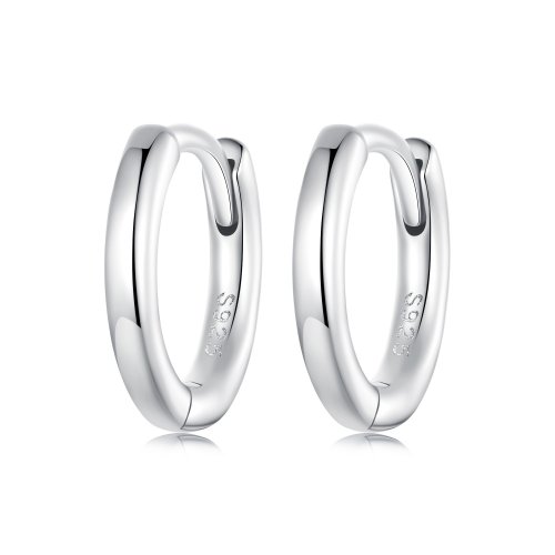 Pendientes sencillos de plata de ley estilo PANDORA - SCE1772-S