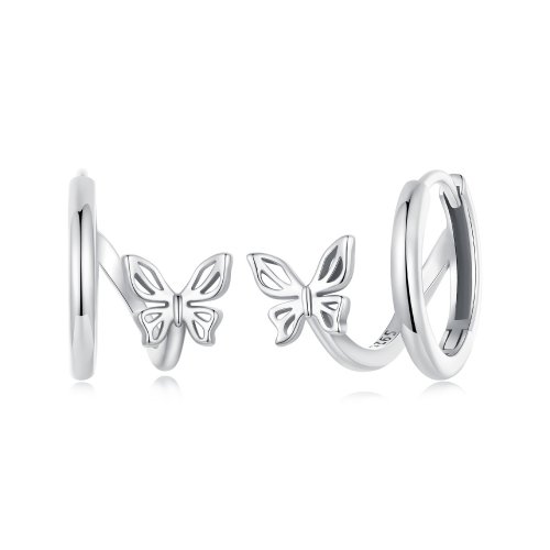 Pendientes mariposa estilo PANDORA - SCE1766