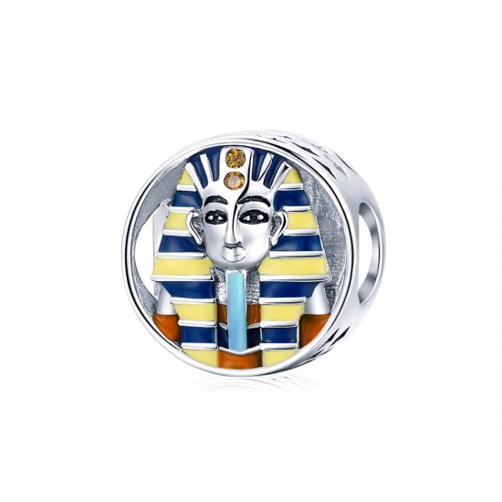 Estilo Pandora Plata Egipto - Amuleto Faraón - SCC1858 - Haga click en la imagen para cerrar