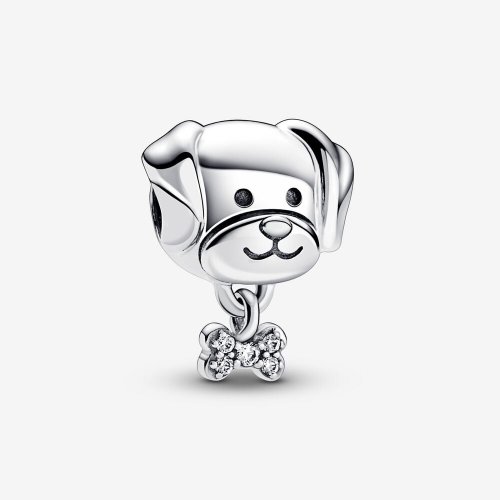 Charm de perro y hueso de Pandora - 792254C01 Charm de perro y hueso de Pandora - 792254C01