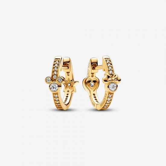 Pendientes Pandora de Aro Mickey Mouse y Minnie Mouse de Disney - 262959C01 - Haga click en la imagen para cerrar