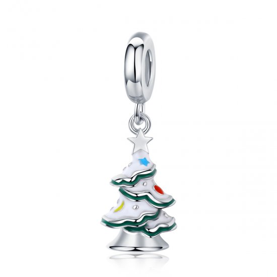Árbol de Navidad colgante estilo Pandora en plata - SCC1356 - Haga click en la imagen para cerrar