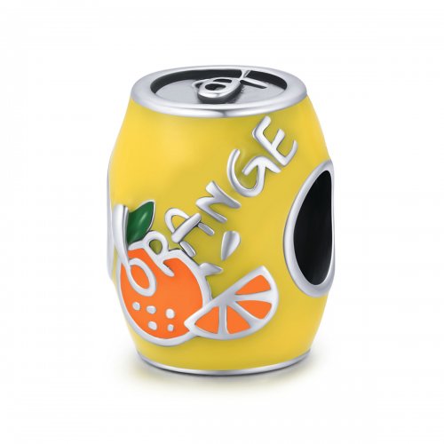 Charm estilo Pandora en miniatura de jugo de naranja - SCC1948
