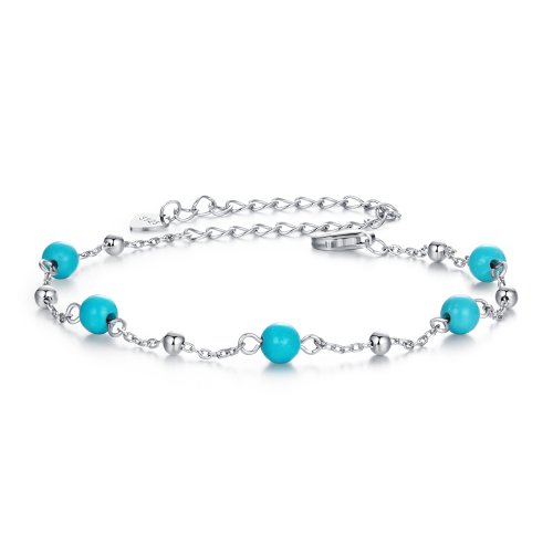 Pulsera turquesa estilo PANDORA - BSB197