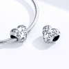 Charm estilo Pandora plateado con diseños retro - SCC1323