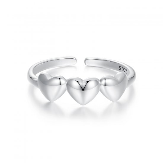 Anillo en forma de corazón estilo PANDORA - SCR1001-E - Haga click en la imagen para cerrar