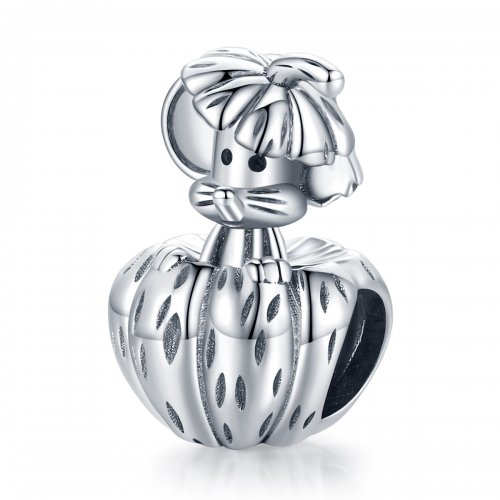 Estilo Pandora Plata Un encanto de una rata que roba calabazas - SCC1927