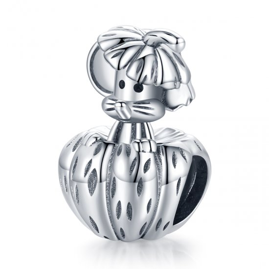 Estilo Pandora Plata Un encanto de una rata que roba calabazas - SCC1927 - Haga click en la imagen para cerrar