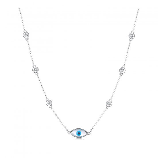 Collar Pandora Style Ojo del Diablo - SCN505 - Haga click en la imagen para cerrar