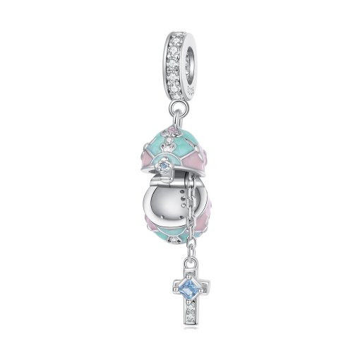 Pandora Estilo Huevo de Pascua Dangling - BSC779 Pandora Estilo Huevo de Pascua Dangling - BSC779
