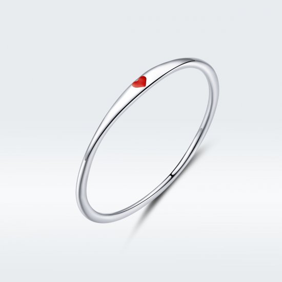 Anillo de Plata de Estilo Pandora con Diseño de Amor Simple - SCR620 - Haga click en la imagen para cerrar