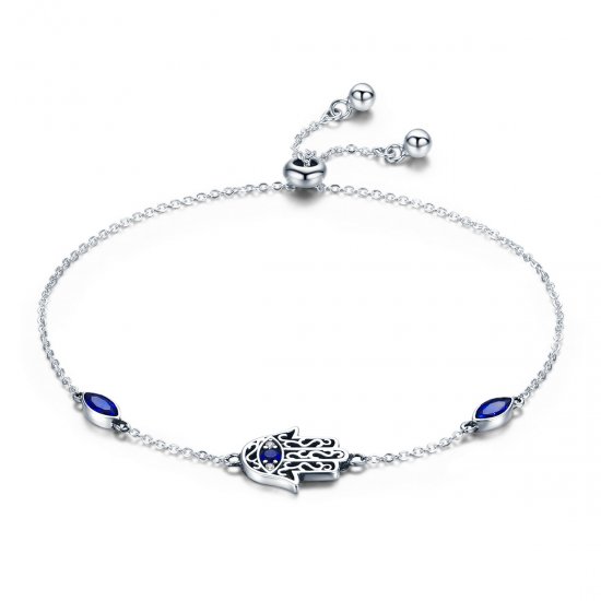 Pulsera deslizante de cadena Pandora Style Silver Spoil - SCB076 - Haga click en la imagen para cerrar