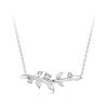 Collar con hojas estilo PANDORA - BSN391