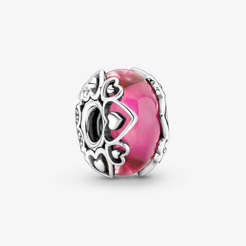 Charm de cristal de Murano rosa Reveal Your Love de Pandora - 791159C00