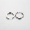 Pendientes de aro con cuentas y logotipo de la firma Pandora - 292310C00