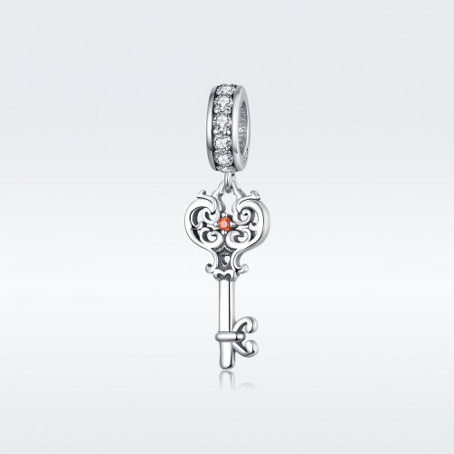 Colgante Heartslock plateado estilo Pandora - BSC092