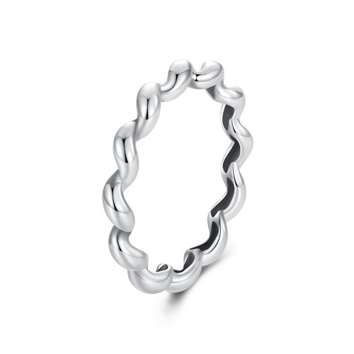 Anillo metálico trenzado estilo PANDORA - SCR1047