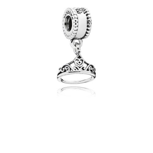 Charm colgante Disney Belle Tiara Plata PANDORA