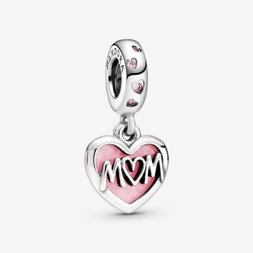 PANDORA Colgante Corazón con Guión de Mamá - 798887C01