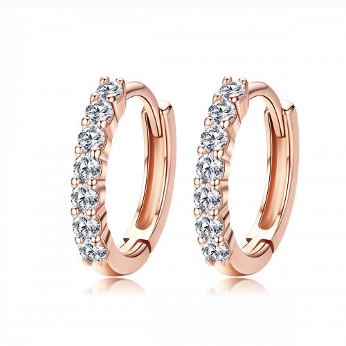 Pendientes de Aro Pandora Style Rose Gold Declaration of Grace - SCE351-C