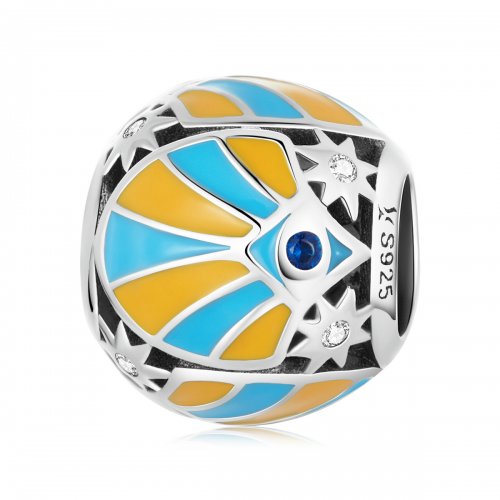 Charm Pandora estilo de hombre con ojos de estrella de colores contrastante