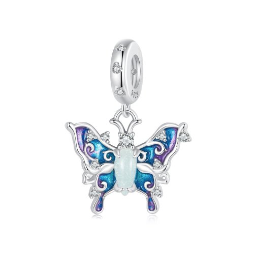 Colgante de mariposa luminosa de colores estilo PANDORA - SCC2731