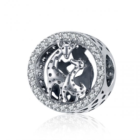 Charm de plata estilo Pandora con forma de jirafa - SCC997 - Haga click en la imagen para cerrar