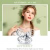 Charm de mariposa plateado estilo Pandora - BSC062