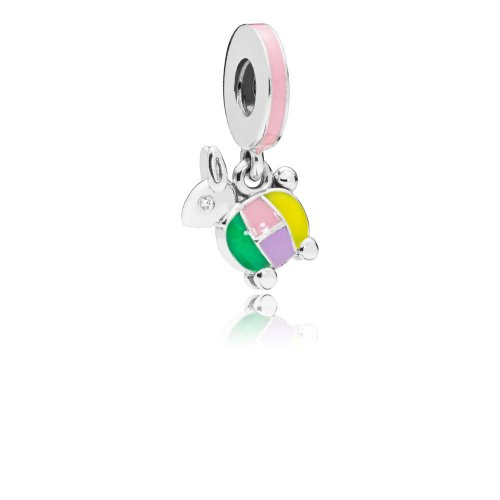 Charm colgante en plata de ley Linterna de conejo PANDORA