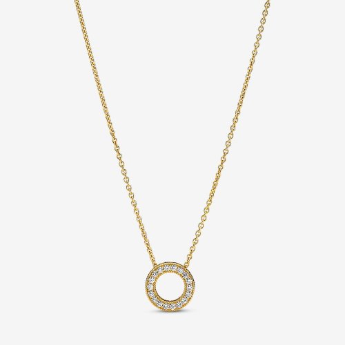 Collar Pandora Logo Pavé Circle Collier - 367436C01
