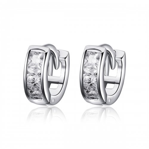 Estilo Pandora Aros de Plata Brillante para Niña - SCE515