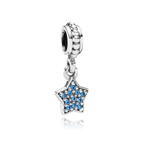 Charm Colgante Estrella Pavé Azul - PANDORA - Haga click en la imagen para cerrar