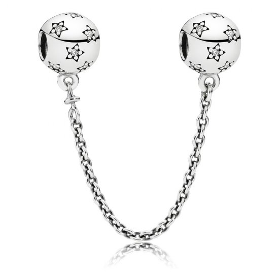 cadena de seguridad Estrella de plata PANDORA - Haga click en la imagen para cerrar