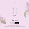 Cadena de seguridad de trébol de plata y oro rosa estilo Pandora - SCC1261